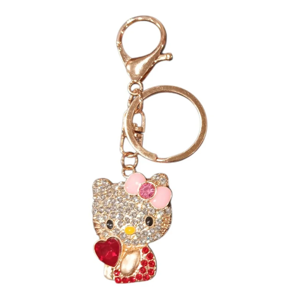 Hello Kitty Character Keychain Purse Charm NWT Red